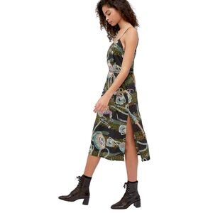 UO Jones Satin Tie Back Slip Dress